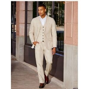 Murano Baird McNutt 100% Linen Slacks Zac Fit 42x36